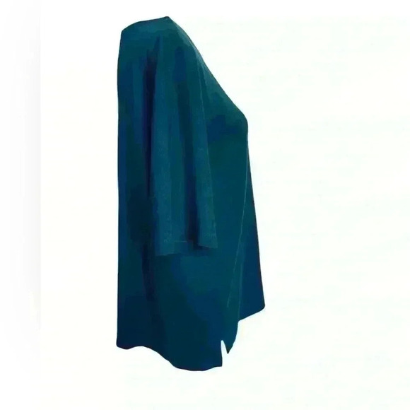 Eileen Fisher size XL oversized top beautiful Teal color - Picture 2 of 7